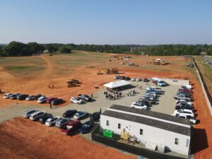 ABSS New HS Groundbreaking- Aerial