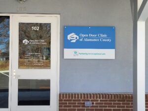 Open Door Clinic Signage